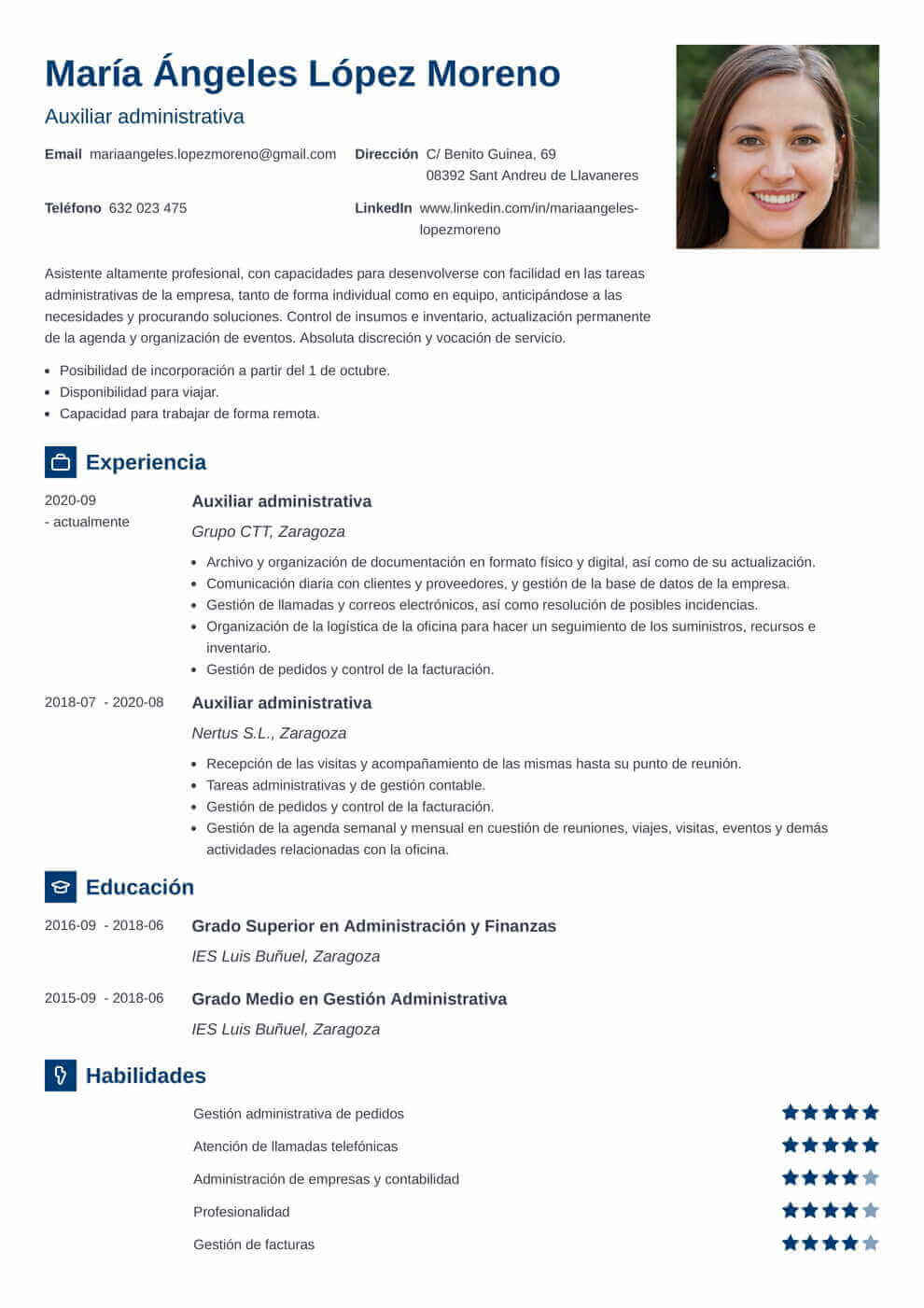 Crea Tu Cv Online Editor De Curriculum Vitae En L Nea