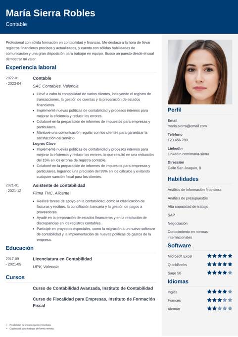 Plantillas de Curriculum Vitae: Modelos de CV (gratis)