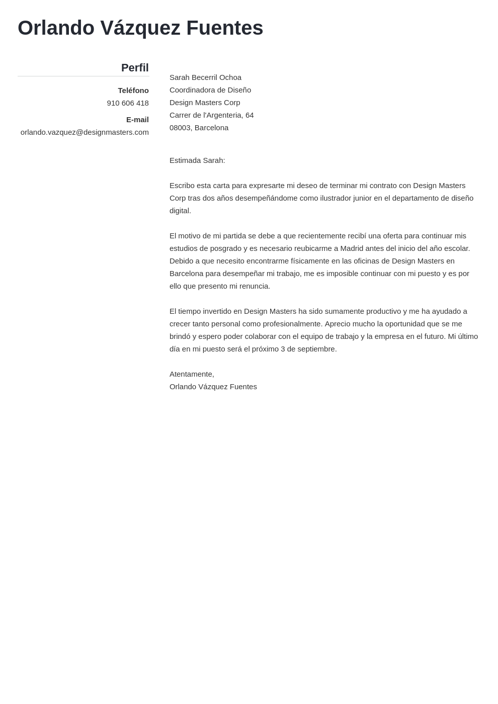 Modelo de Carta de Baja Voluntaria: Guía con Ejemplos (2023)