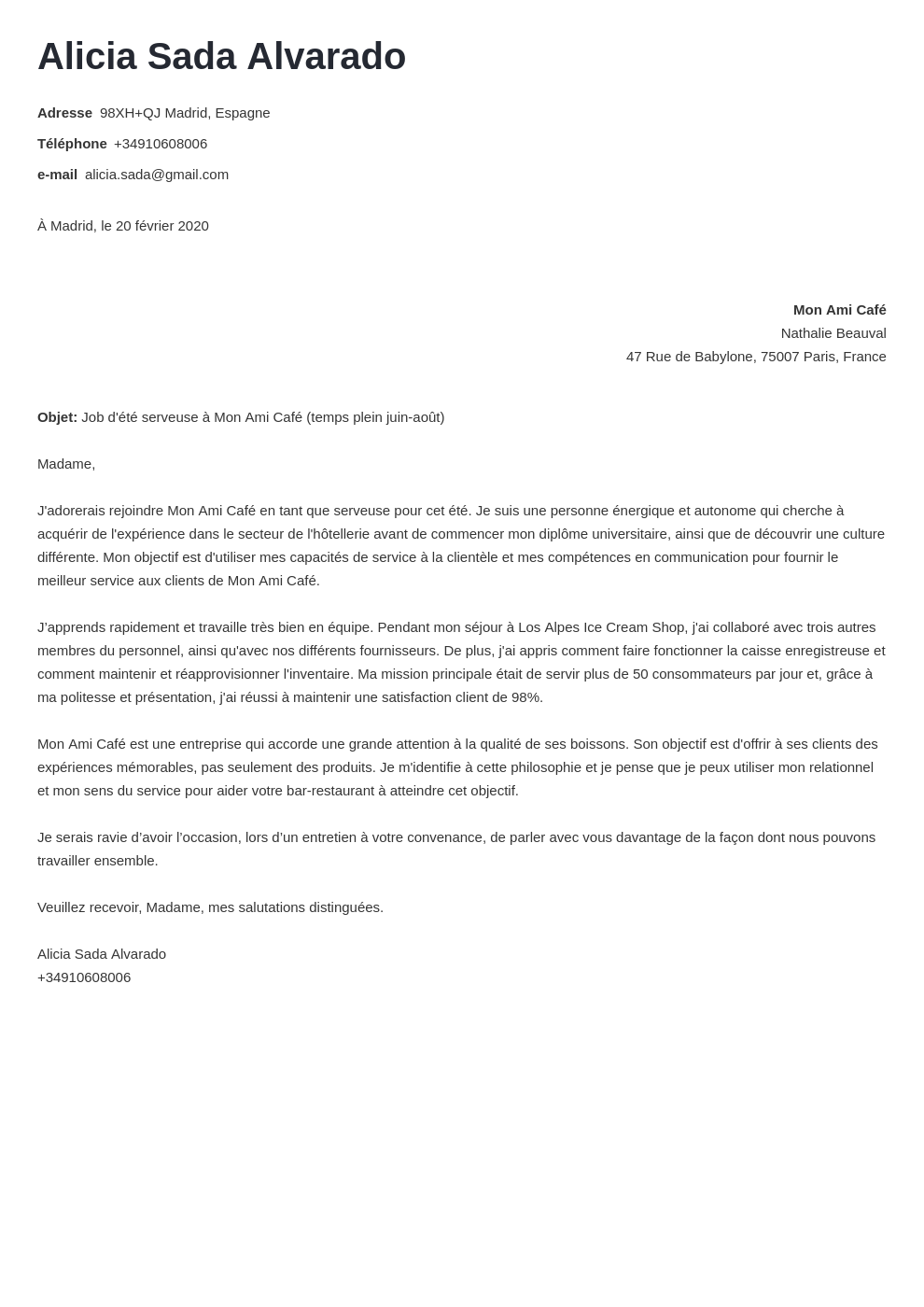 Lettre De Motivation Grand Groupe  My XXX Hot Girl