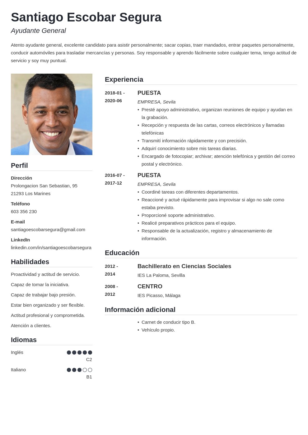 Cómo poner estudios en el curriculum vitae: Bachillerato, ESO