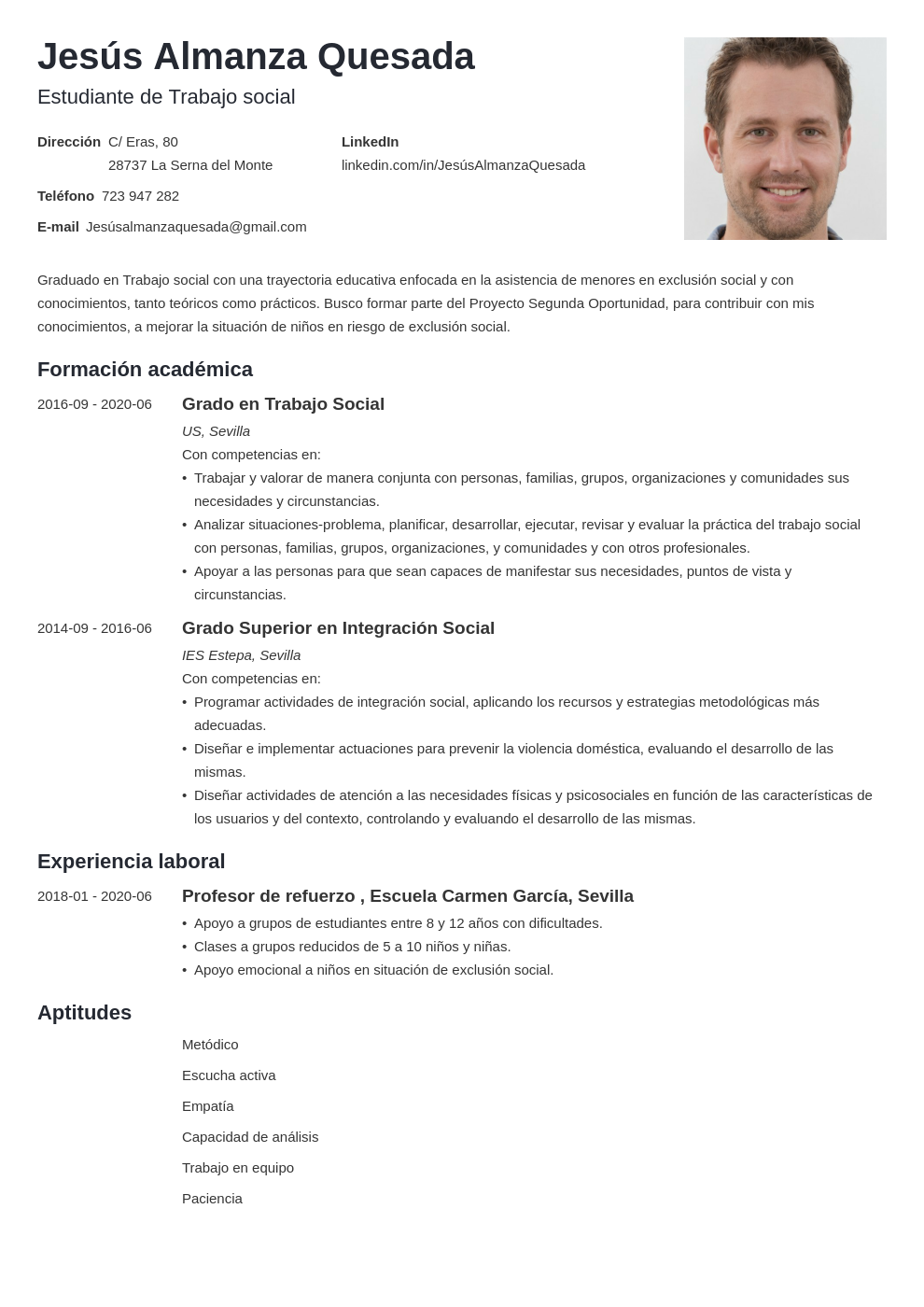 Modelo Curriculum Vitae Europeo 4092