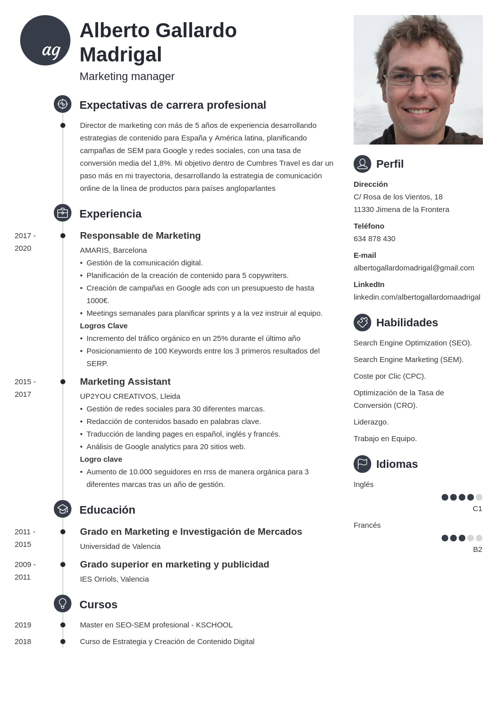 Mayor Anchura Intenso Plantilla Curriculum Marketing Todav a Medida Isaac