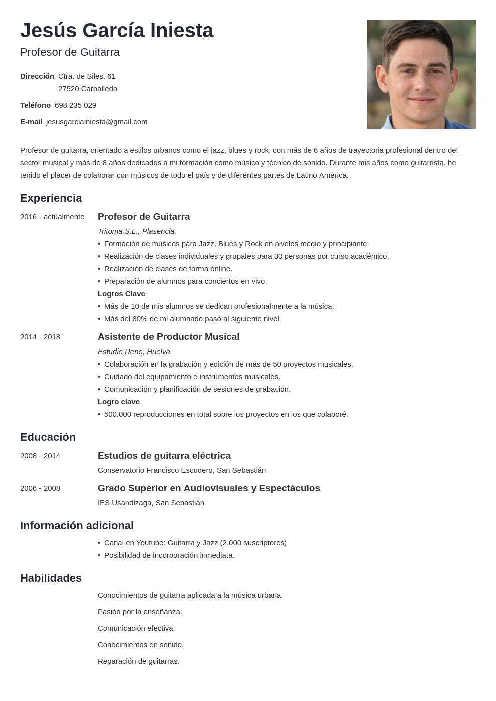 Curriculum vitae musico 02 picture