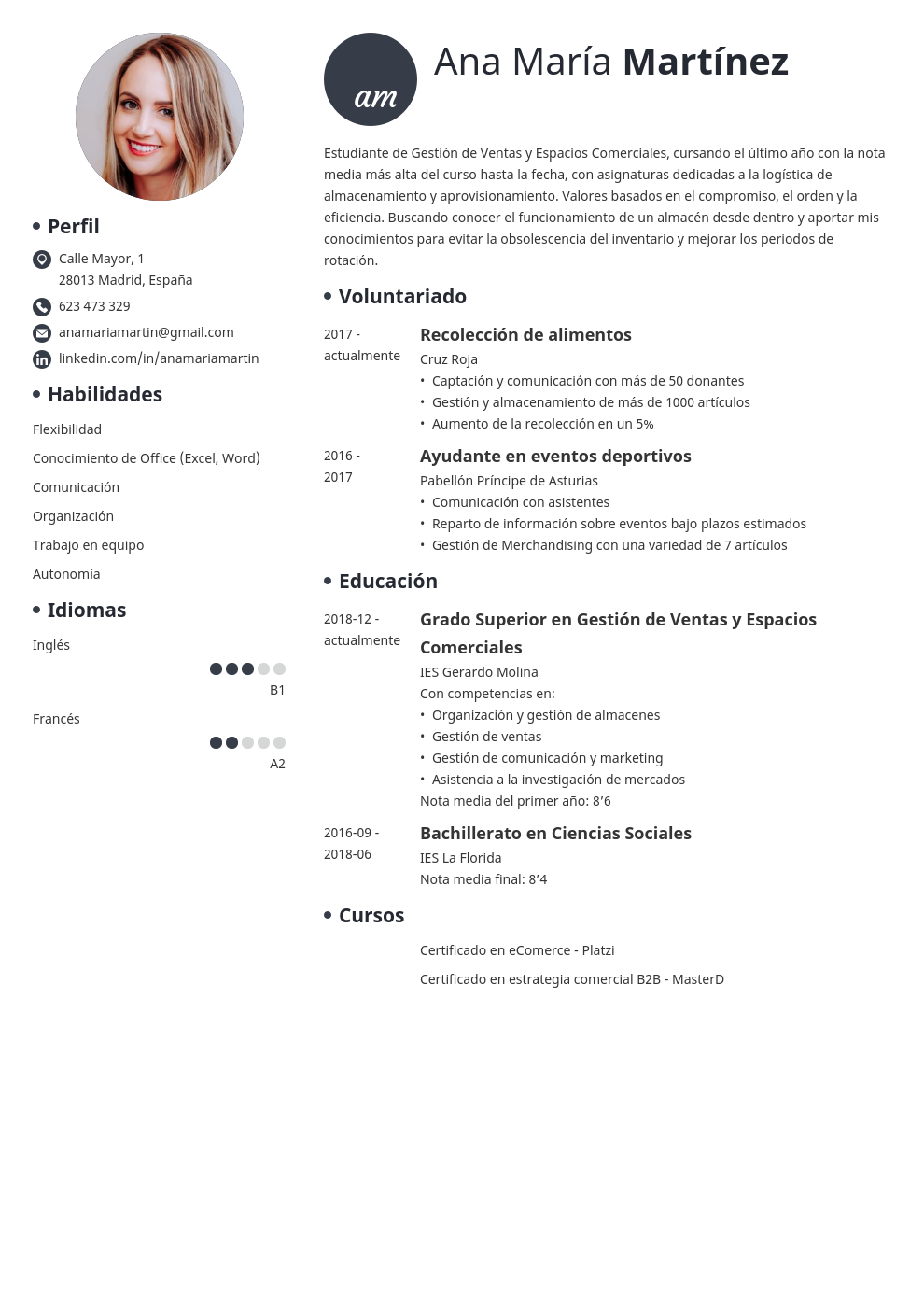Curr culum Vitae Ejemplo Sin Experiencia Laboral Modelo De Curriculum 