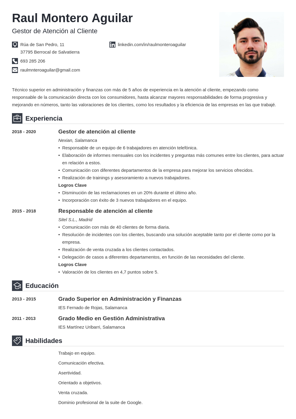 Estructura de un curriculum vitae: cómo ordenar el contenido