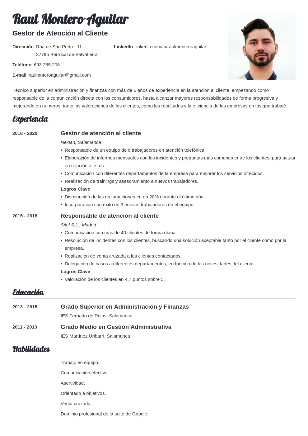 Estructura de un curriculum vitae: cómo ordenar el contenido