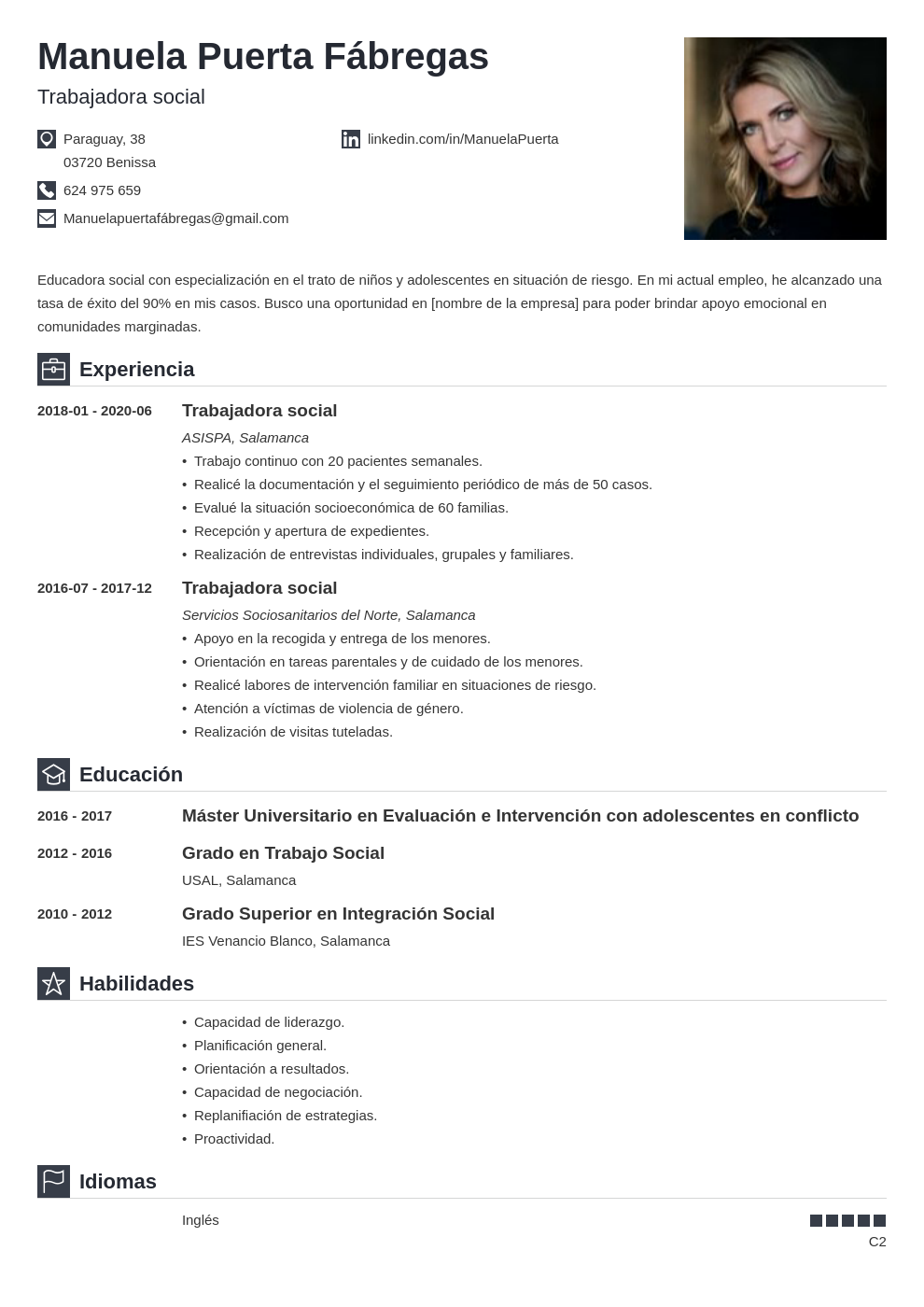 Perfil Profesional En El Curriculum Ejemplos Consejos E Ideas