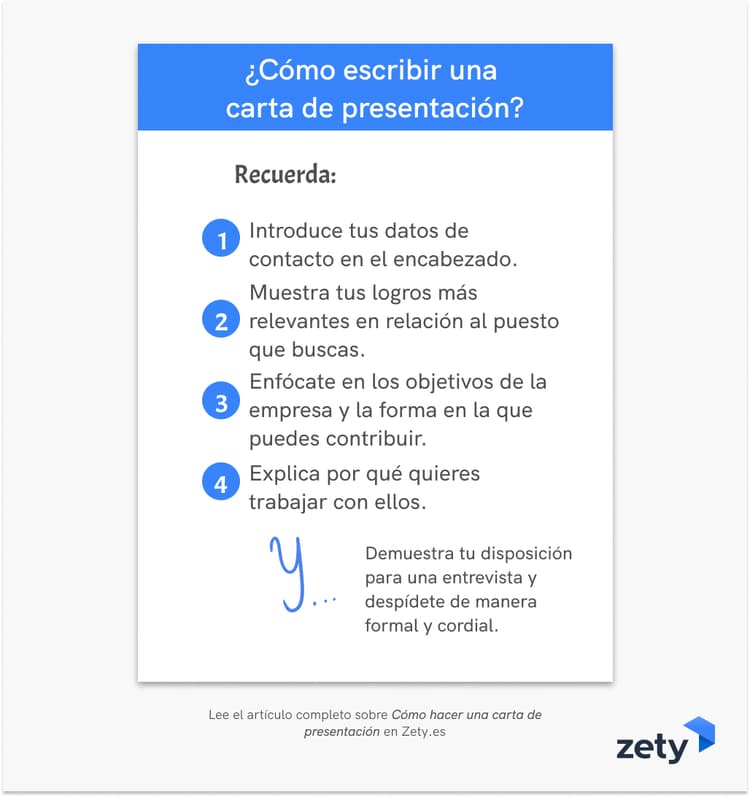 como hacer una carta de presentacion