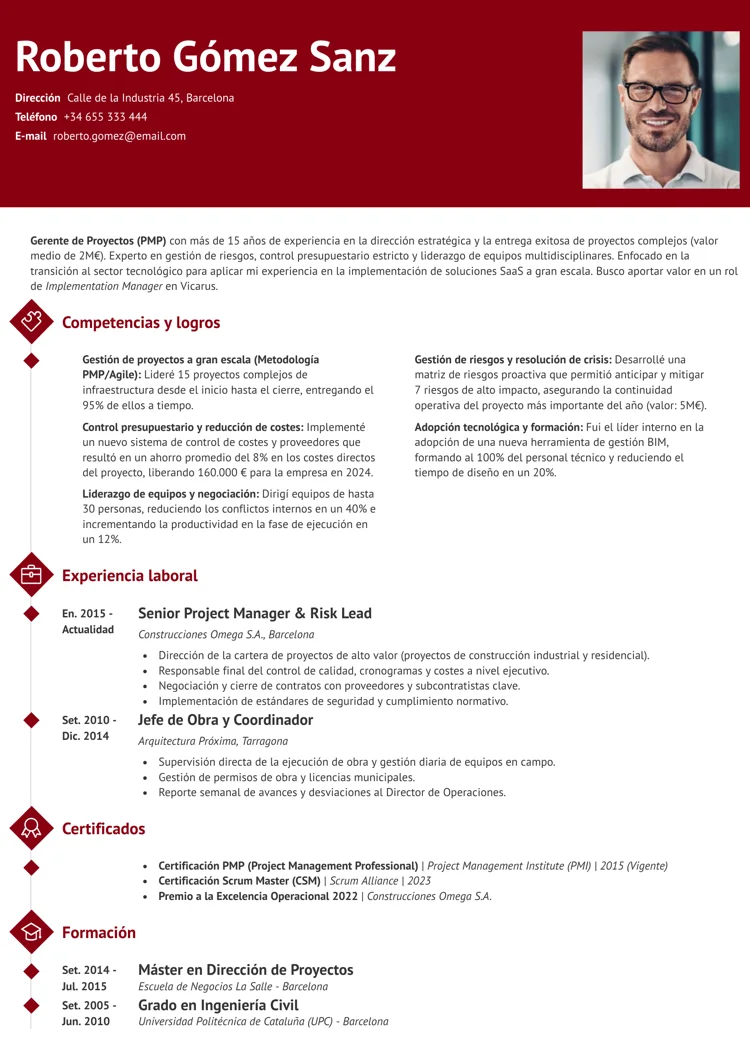 plantilla de currículum mixto Diamond