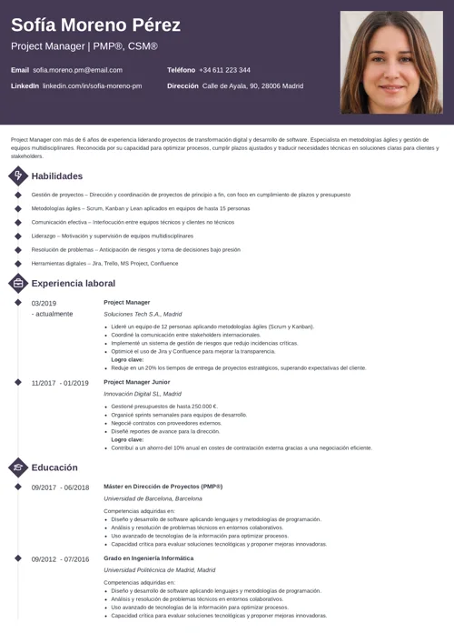 ejemplo de currículum por competencias