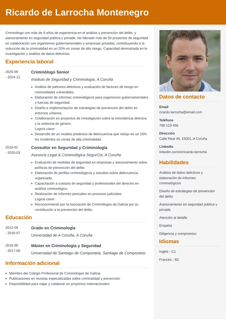 plantilla de currículum profesional cubic