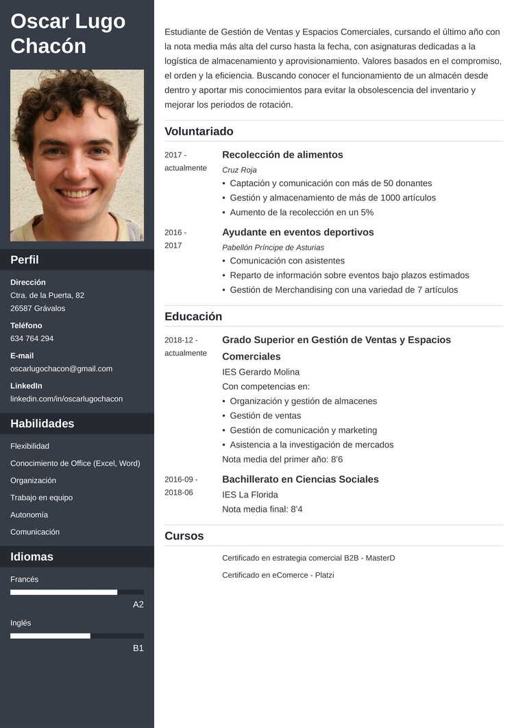 C mo Hacer Un Curr culum Sin Experiencia Laboral Ejemplos Gratis Vrogue