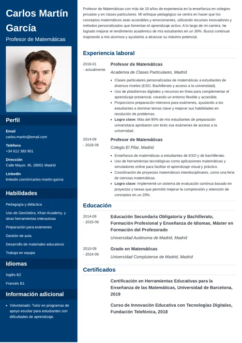 Ejemplo de fortalezas en un currículum