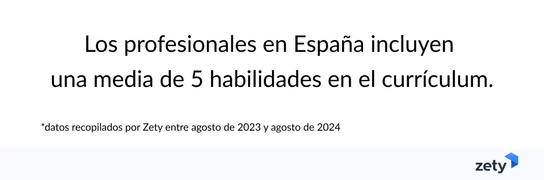 Habilidades más populares CV España