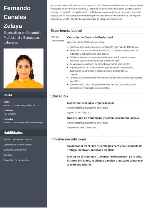 Editor de curriculum vitae