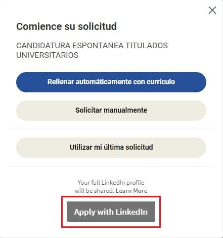 Enviar el currículum a Michelin - Aplicar con LinkedIn