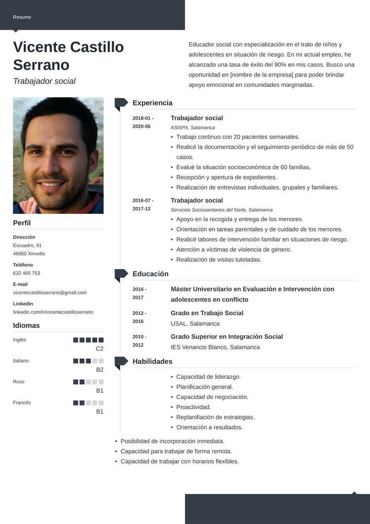 Perfil Profesional: Ejemplos para Poner en el CV