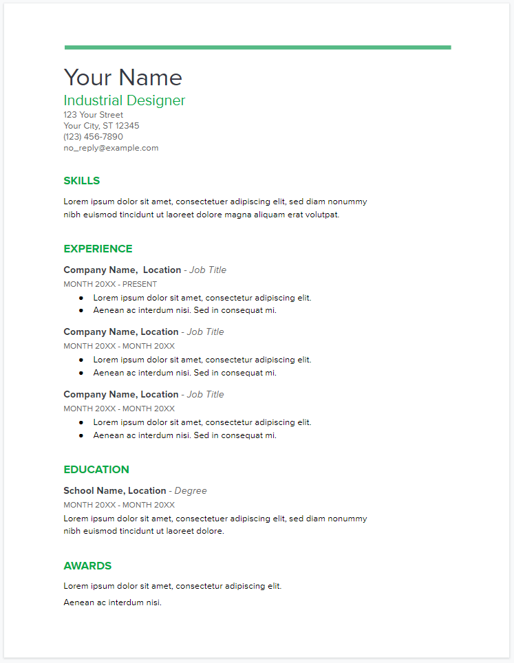 google docs resume template free download